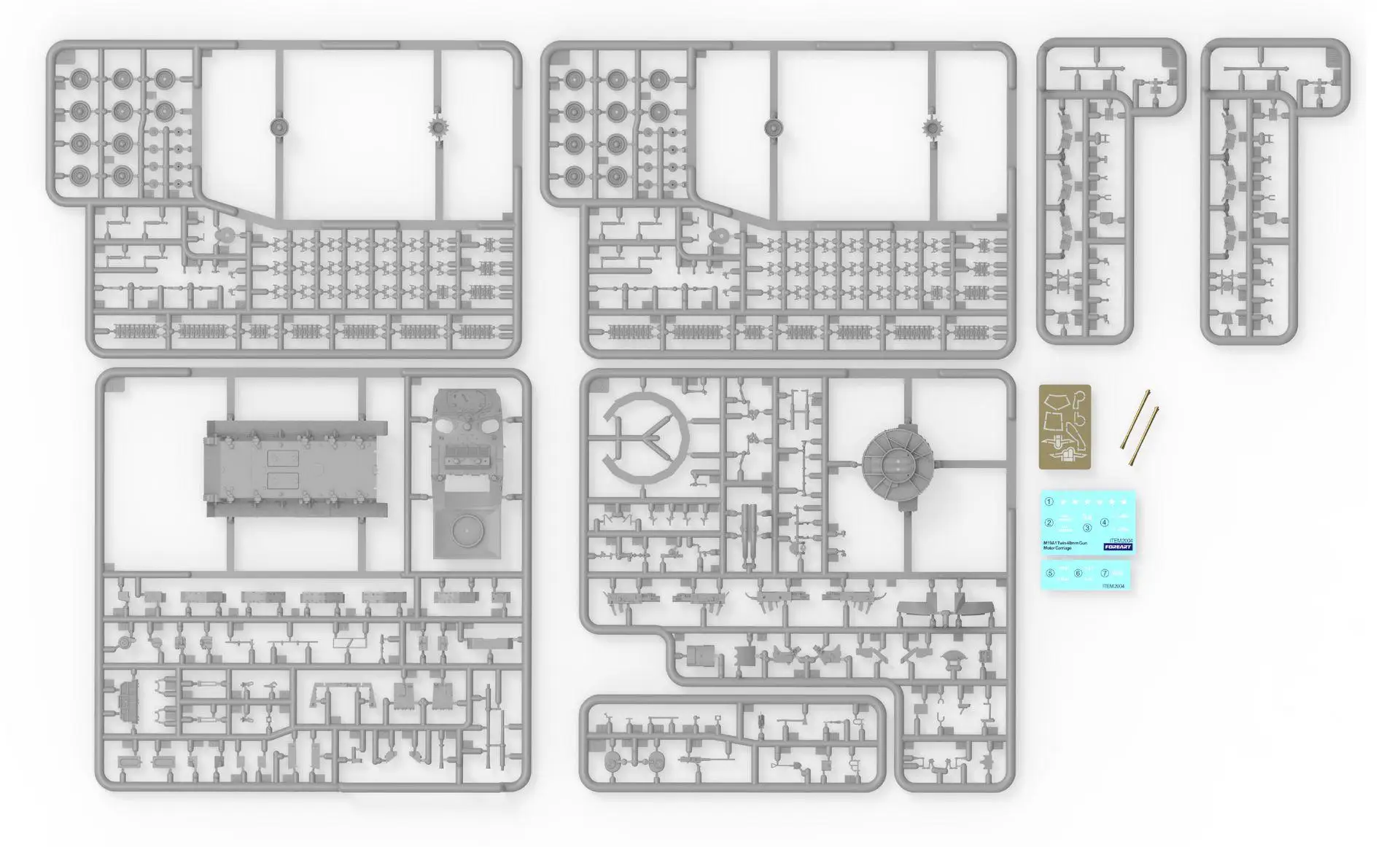 Fore Art 2004 1/72 Scale M19 Twin 40MM Multiple Gun Motor Carriage Model Kit