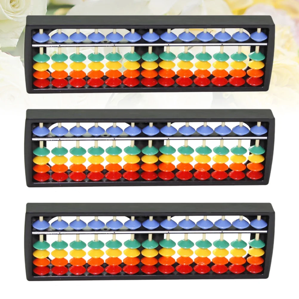 

3 Pcs Bead Student Abacus for Kids Childrens Educational Toy Portable Calculating Tool