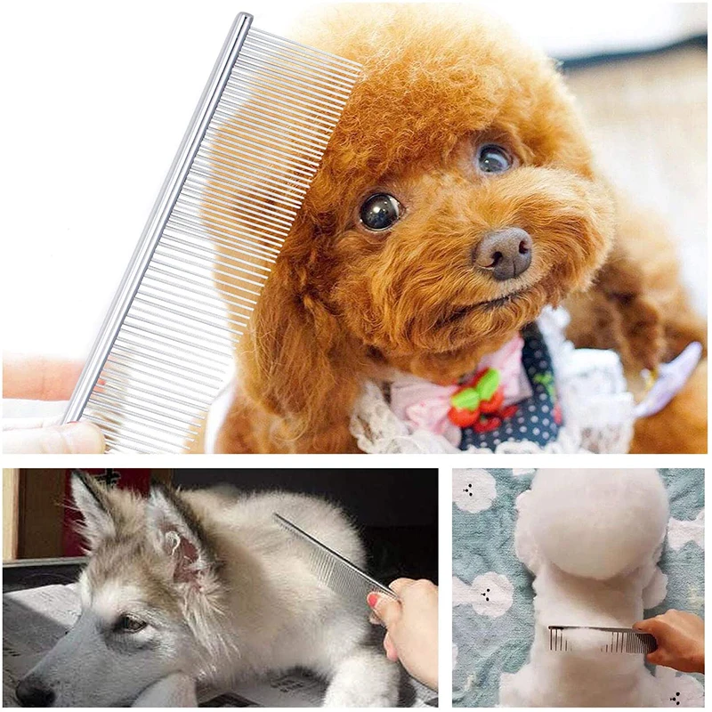 The ZH Store Pet grooming comb flea removal hair grooming beautiful dogs&cats fixed makeup comb anti tangling more beautiful