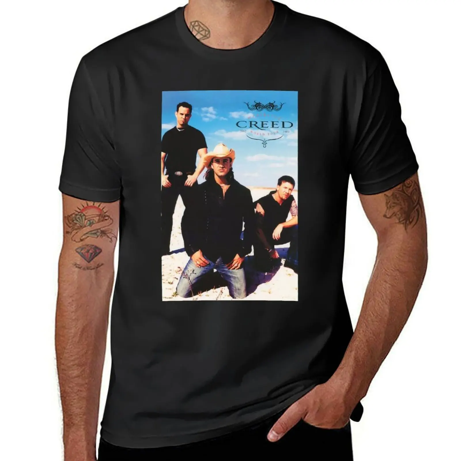

Creed Band Active T-Shirt funny costumes vintage clothes essential t shirt clothes for men