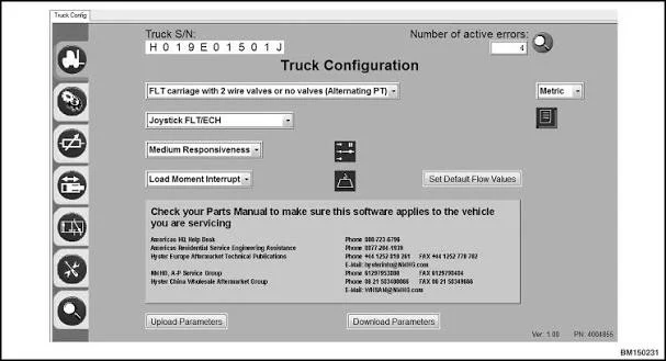 TruckEPC3 Hyster 8-16 Ton Hydraulic User-Interface Program v4.2
