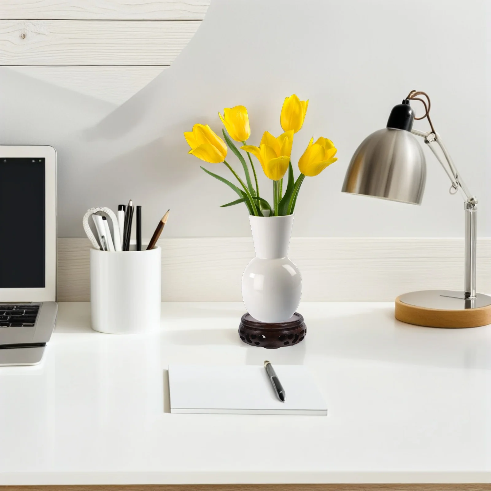 

Vintage Style Wooden Display Stand Round Mini Pedestal For Vase Aquarium Fish Bowl Teapot Holder Base Stable Thick