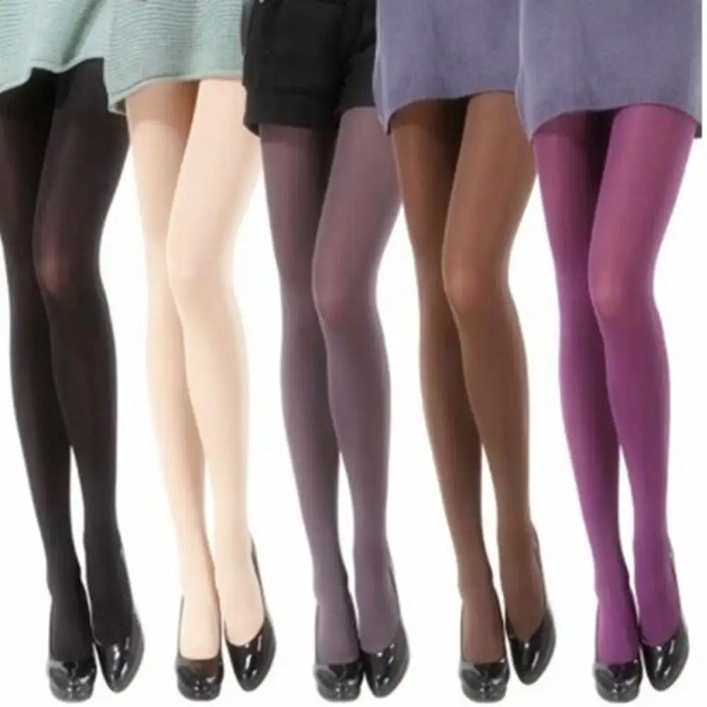 Colorful Woman Sexy Tights Candy Color Pantyhose Multicolour Velvet Tights Women Seamless Long Stockings Oversized Tights Socks