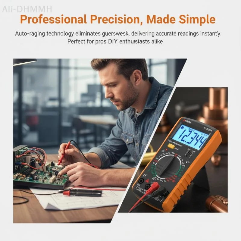 

Цифровой мультиметр ZLinKJ DT9205A True RMS профессиональный / Тестер постоянного тока, измеритель напряжения конденсаторов, детектор напряжения, инструменты для измерений