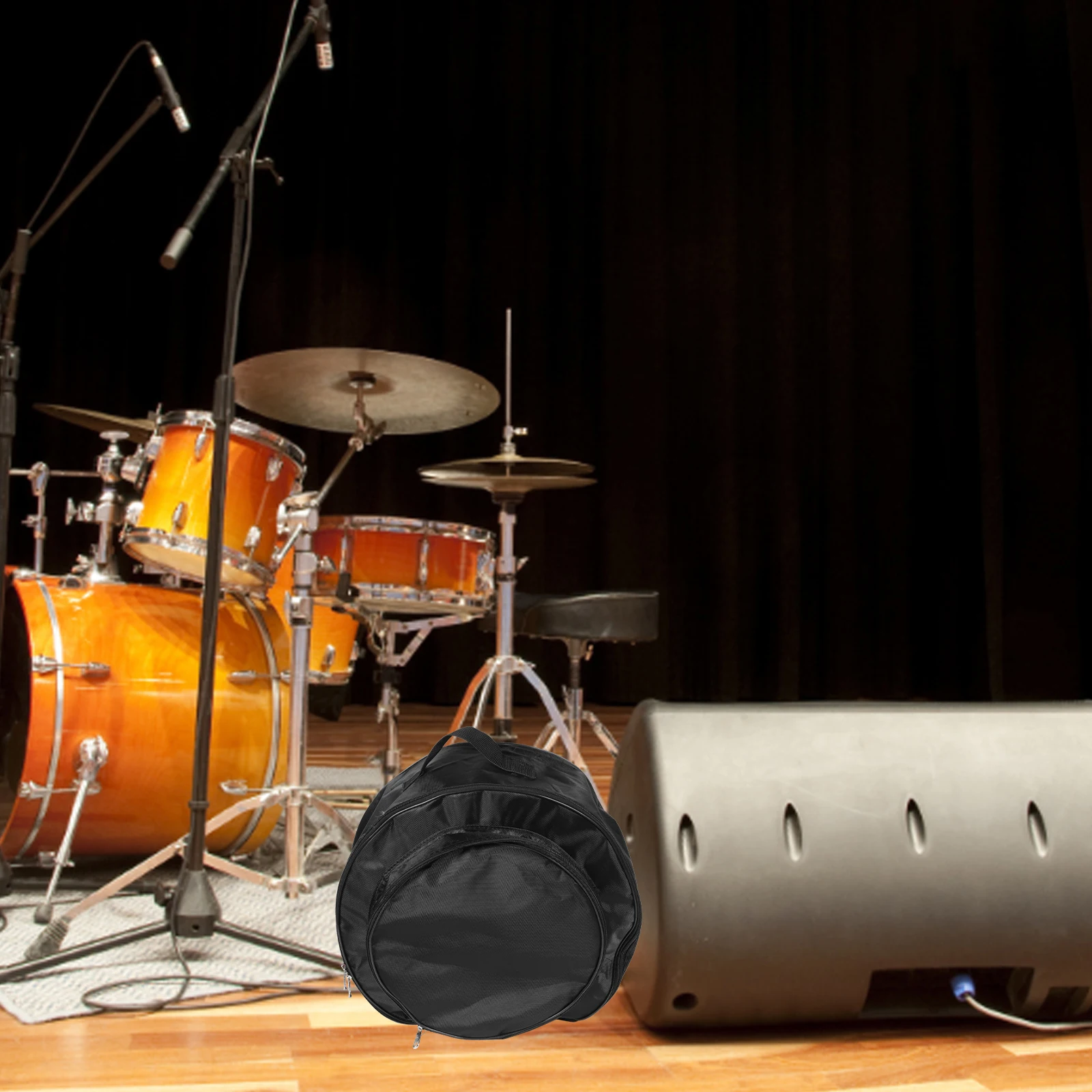 

Snare Drum Bag Oxford Cloth Portable Carry Case Storage Pockets for Drumsticks Safe Protection Musician Outdoor