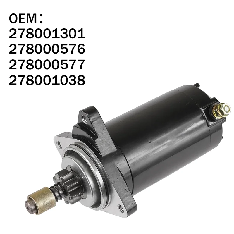 

NEW-12V Starter Motor For Rotax Marine BRP Engine 278001301 278001038 278000576 278000577 Spare Parts Accessories