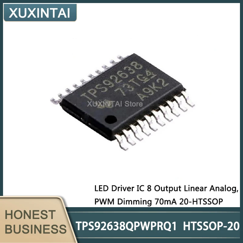 5Pcs/Lot New Original  TPS92638QPWPRQ1 TPS92638 LED Driver IC 8 Output Linear Analog, PWM Dimming 70mA 20-HTSSOP