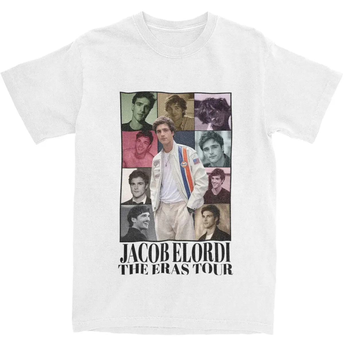 

Jacob Elordi The Eras Tour T-Shirt Actor Harajuku T Shirts Short-Sleeve Aesthetic Tops Summer Cotton O Neck Oversize Tees