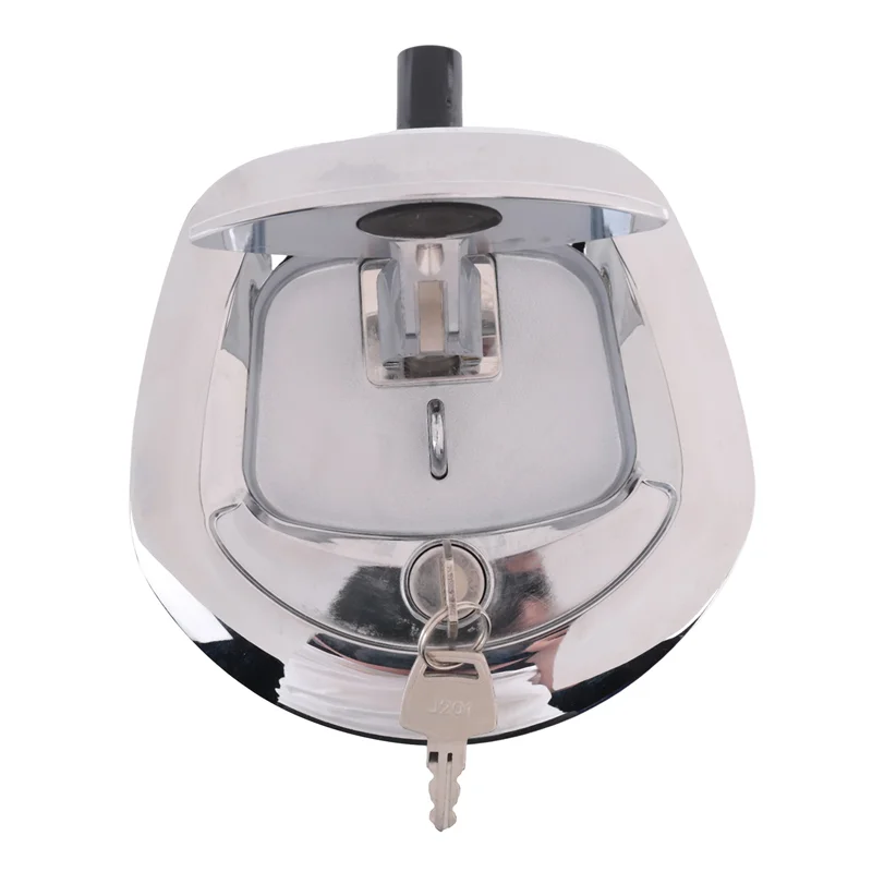 AB61-8X T-Type Fishtail Lock Off-Road Modified Trailer Mechanical Door Lock Escort Anti-Theft Lock Rv Paddle Entry Door Lock
