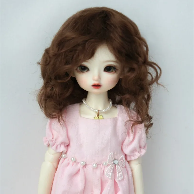 

Messy Baby Curly Soft Wave Mohair BJD Wigs JD738 1/12 1/8 1/6 1/4 1/3 OB11 YOSD MSD SD DOD Nature Curly Doll Hair