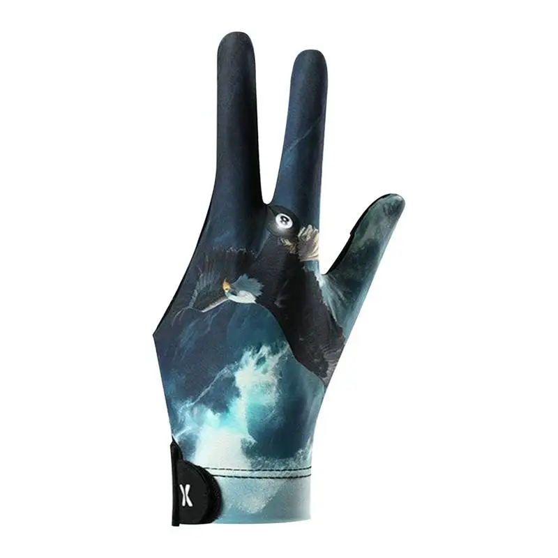 Billiard Pool Gloves 3 Finger Pool Mittens Elastic Adjustable Billiard  3 Finger Pool Cue Glove for Men & Women