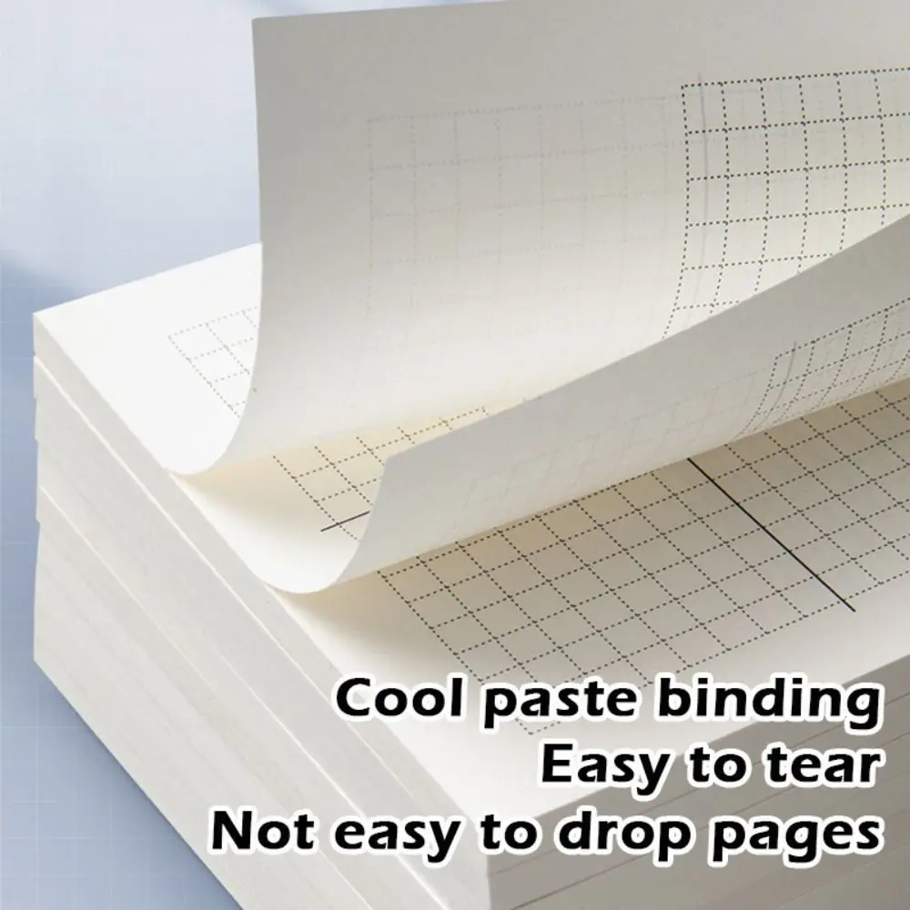 

High Quality 64K Notepad Tearable Portable Quadrant Drawing Paper With Axis Graphing Papers Students