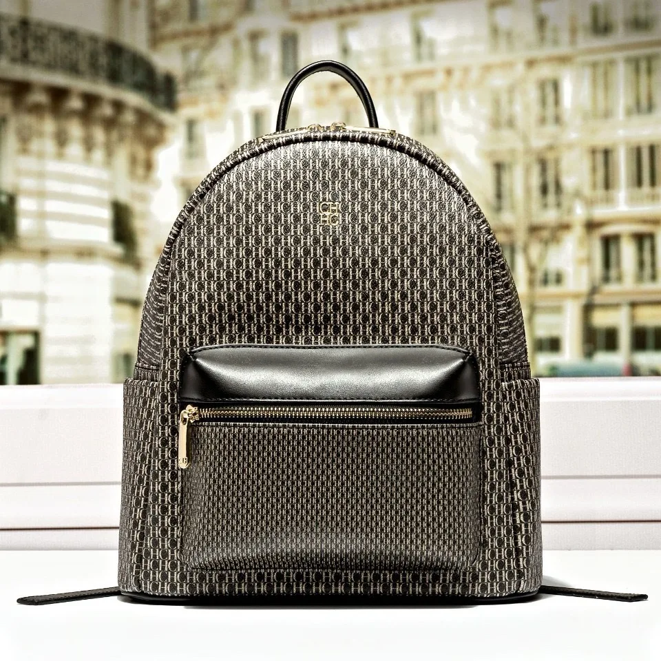 

Chic Designer Women Backpack 2025, Water-resistant Leather-like Laptop Backpack, Spacious Commuter Daypack for Work & Travel