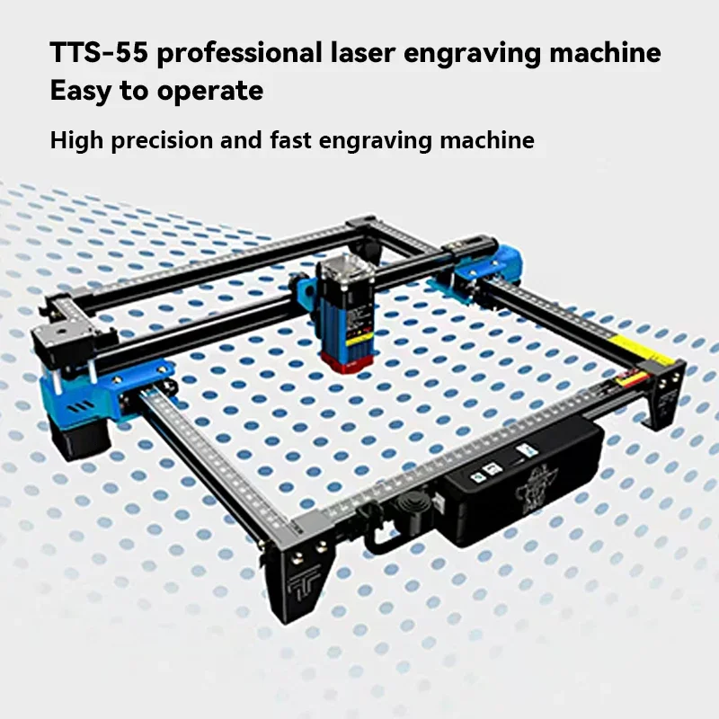 TTS-55pro  Engraving Machine 5.5W/40W Cutting Wooden Board Engraving Stainless Steel Acrylic Cutting Machine 300x300mm