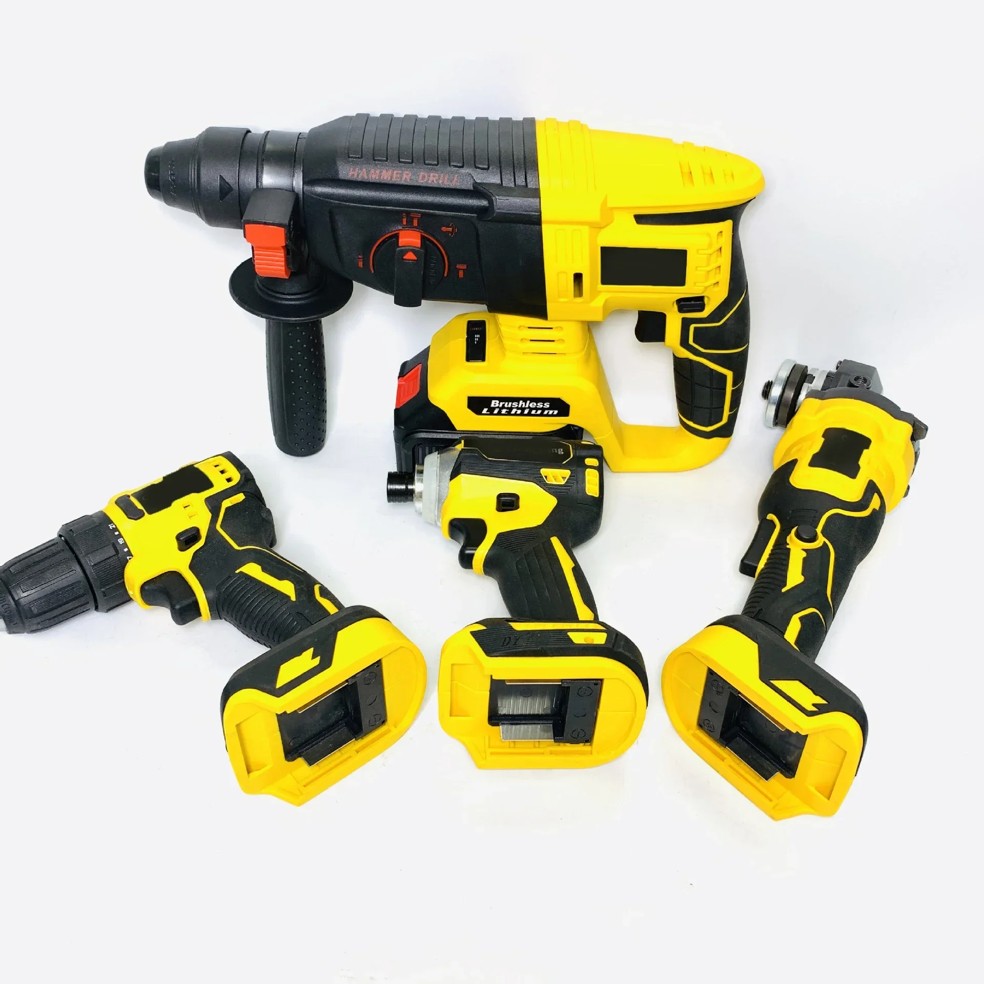 20V Power Tool Combination Kit Cordless Hammer Drill Kit with Brushless Motor OEM Support