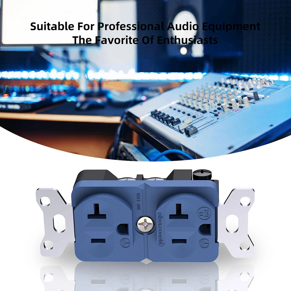 Monosaudio DP2(G)/(R) Duplex Wall AC Power Duplex Receptacles Wall Outlet Socket US AC Power จําหน่าย