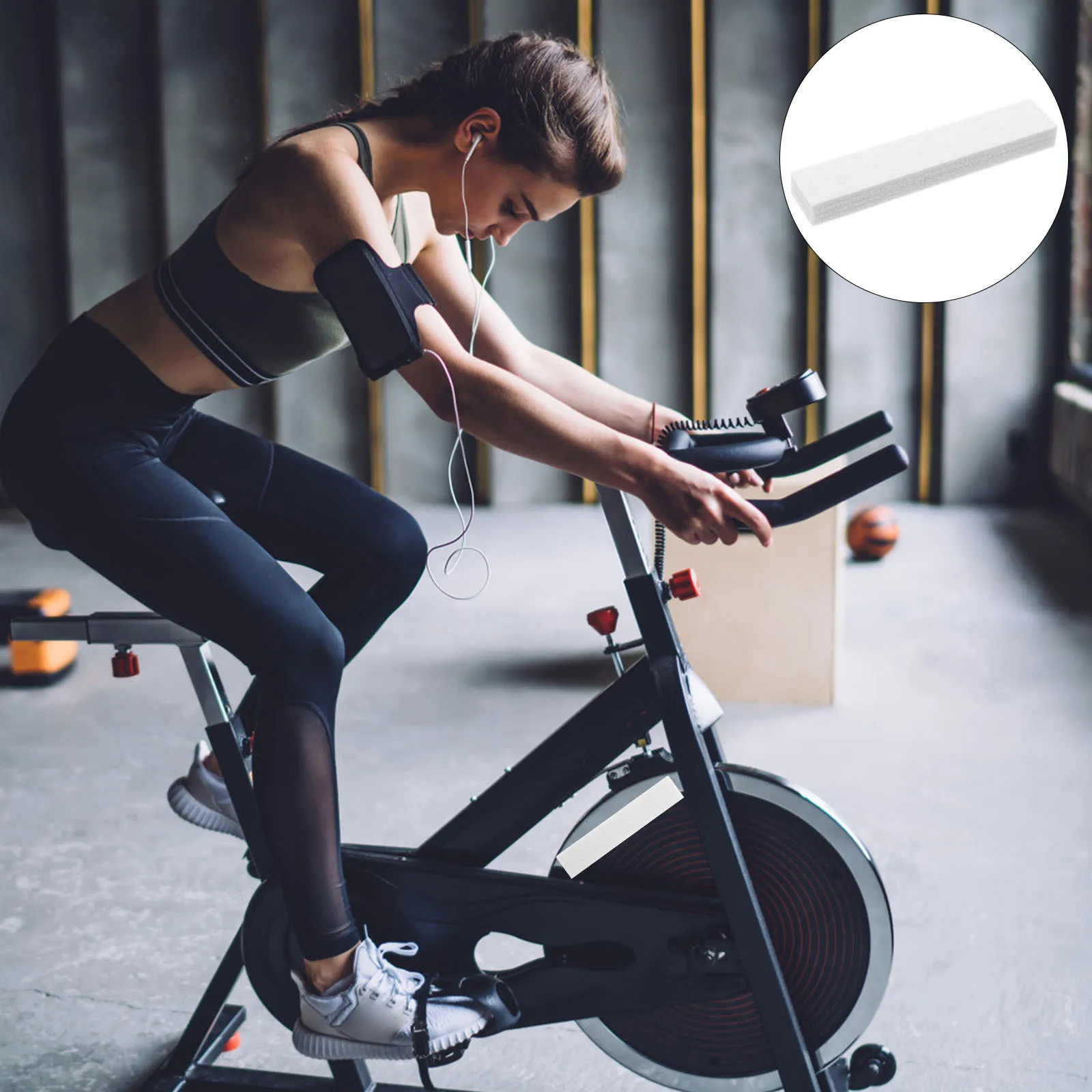 

Тормозные колодки для велотренажера, фетр, тихий, износостойкий, для фитнеса, езды на велосипеде, запасные части для велосипедов в тренажерном зале в помещении