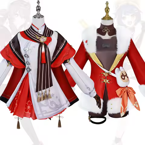 Game Genshin Impact Hutao Cosplay Xiangling Cosplay Costume Hu tao Xiang Ling New Outfit pringtime Charms Role play Hallowmas