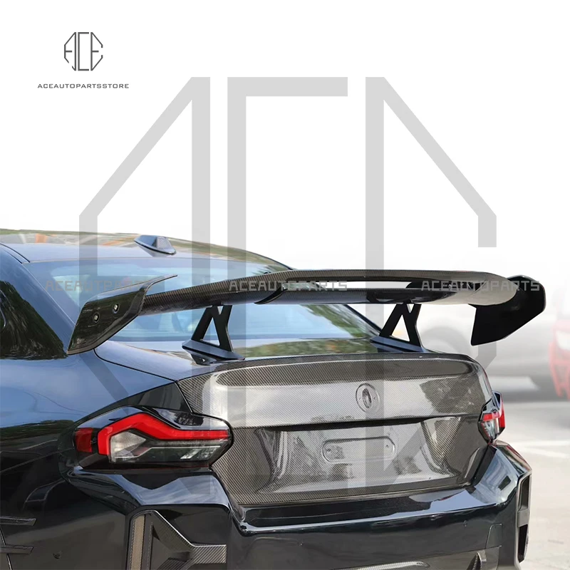 

Dry Carbon Fiber Rear Trunk Cover For BMW M2 G87 M3 G80 M4 G82 G83 Rear Trunk Lid Cover Tail Rear Wing Spoiler Replacement Part