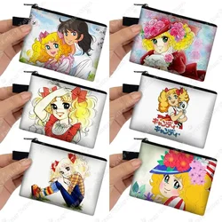 Candy Candy Anime Coin Purses 90s Vintage Cartoon Wallet Girls Credit Card Holder Money Bags Earphone Storage Bag Pouch Gift