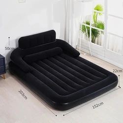 Inflatable Folding Bed Luxury Modern Sofa Double Design Bed Tatami Camping Portable Travel Fishing Sleeping Cama Home Furniture