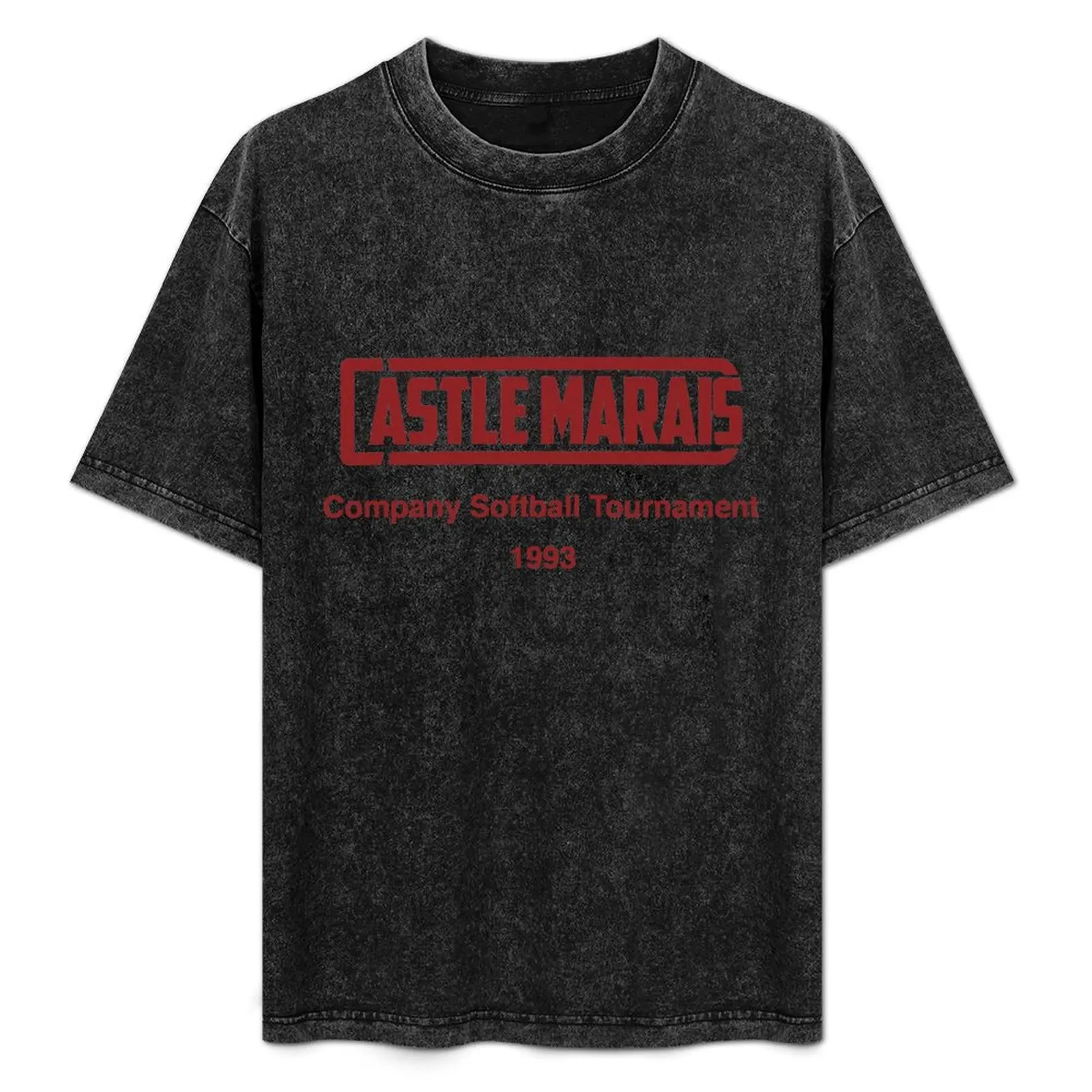 

Castle Marais Mining Company Softball Tournament 1993 T-Shirt Casual Trendy Short Sleeve T-Shirt