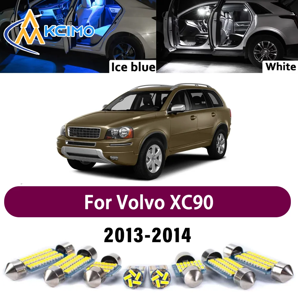 

Premium Bright Superior LED Interior Lighting Kit for Volvo XC90 2013-2014 High-Quality Error-Free Dome Map Trunk Auto Lamps