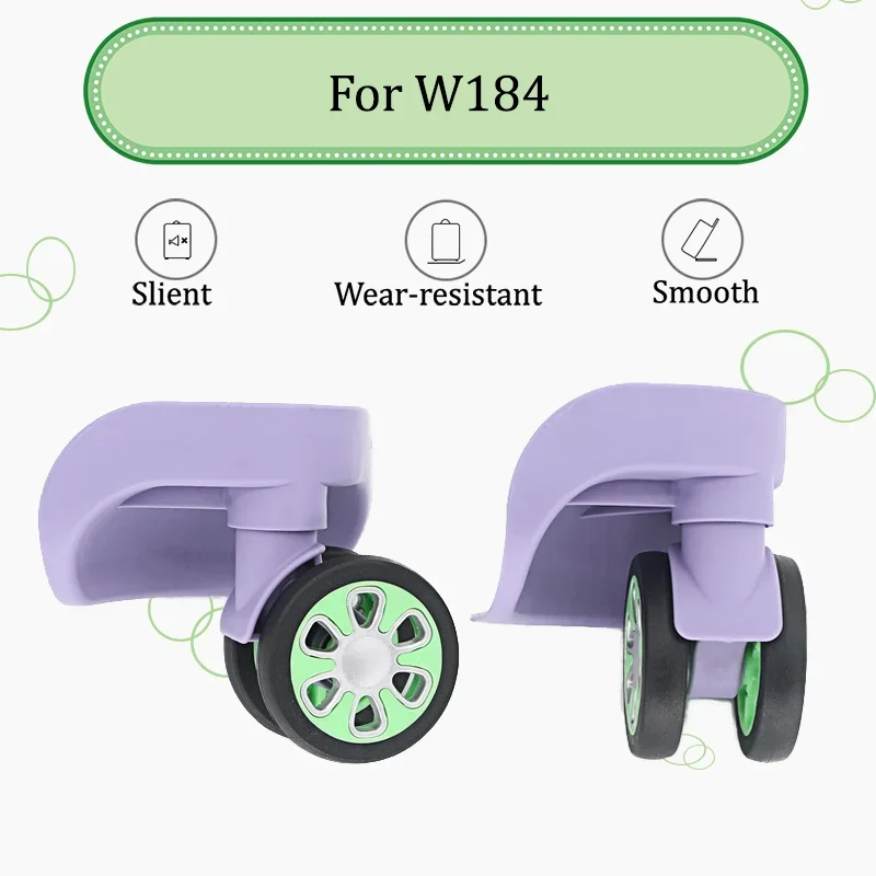 

For W184 Wear-Resistant Anti-Slip Luggage Wheels Multi-Directional Silent Wheels Travel Worry-Free Luggage Casters Replacement