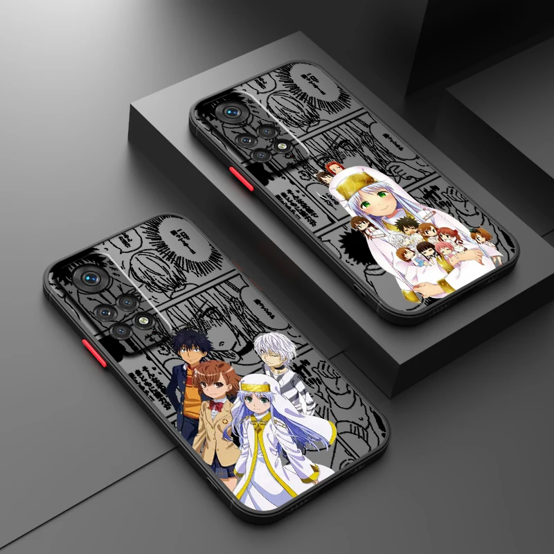 A Certain Magical Index Frosted Translucent For Redmi 8 8A 9A 9C 9AT 9 9T 10X 10A 10C 10 11A 12C 12 13C 5G Cover Phone Case