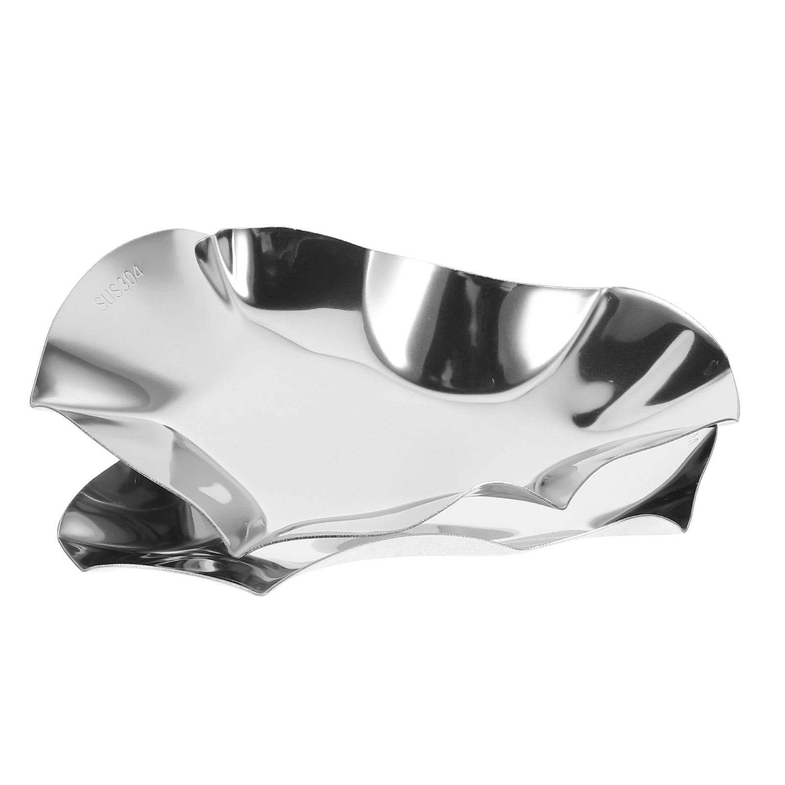 

2pcs Oyster Dish Sauce Holder Stainless Steel Large Shells Ladle Spoon Craft Cooler Plates Grilling Pan Kitchen Tool