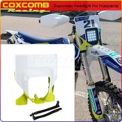 Motocross Supermoto Headlight Housing For Husqvarna FC FE TC FC250 FC350 FE250 FE450 FE501 FE501S TE Light Lamp Mask Cowl Cover