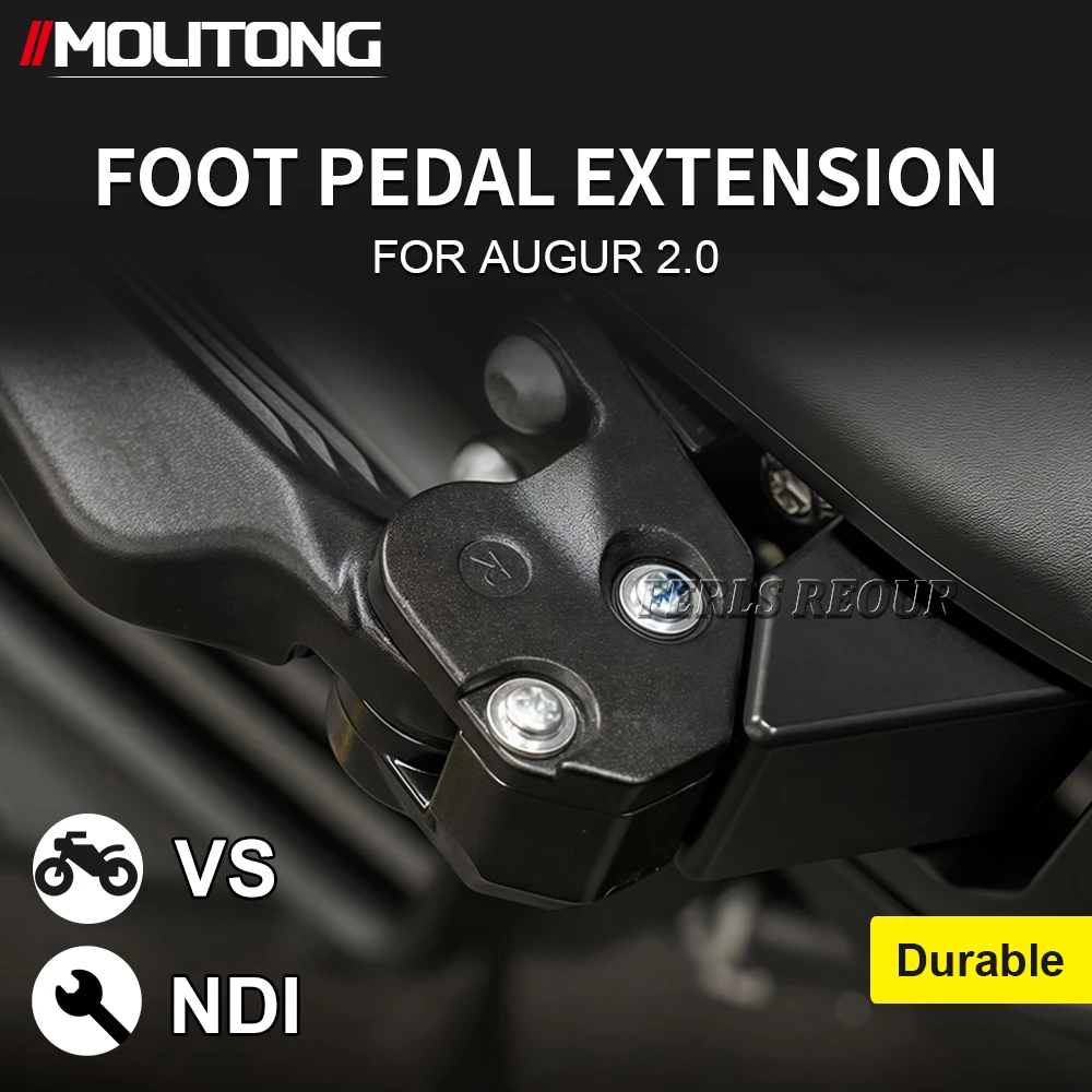 

Motorcycle Accessories New Passenger Footpegs Pedal Rear Foot Cover Extended Footrests For Yamaha Augur AUGUR 2.0