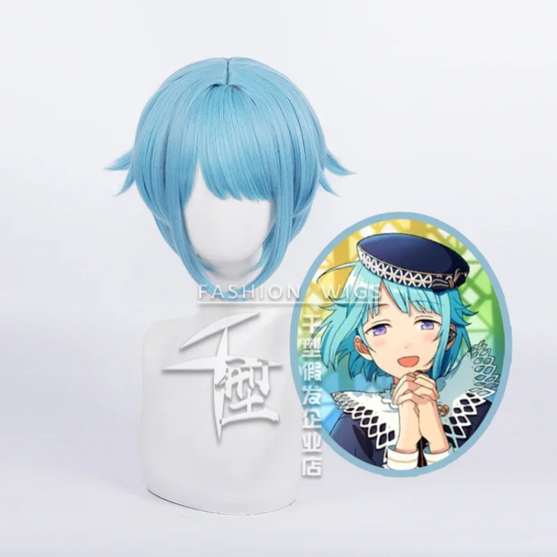 Ensemble Stars-Peluca de Cosplay de Anime Shino Hajime, pelo sintético resistente al calor, Cosplay de Halloween Con cómic, juego de rol, accesorios para pelucas