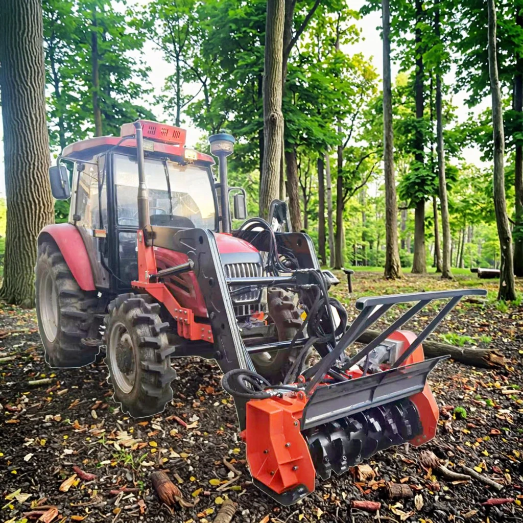 Excavator Skid Steer Tractor PTO Attachment Forestry Mulcher Tree Mulchers