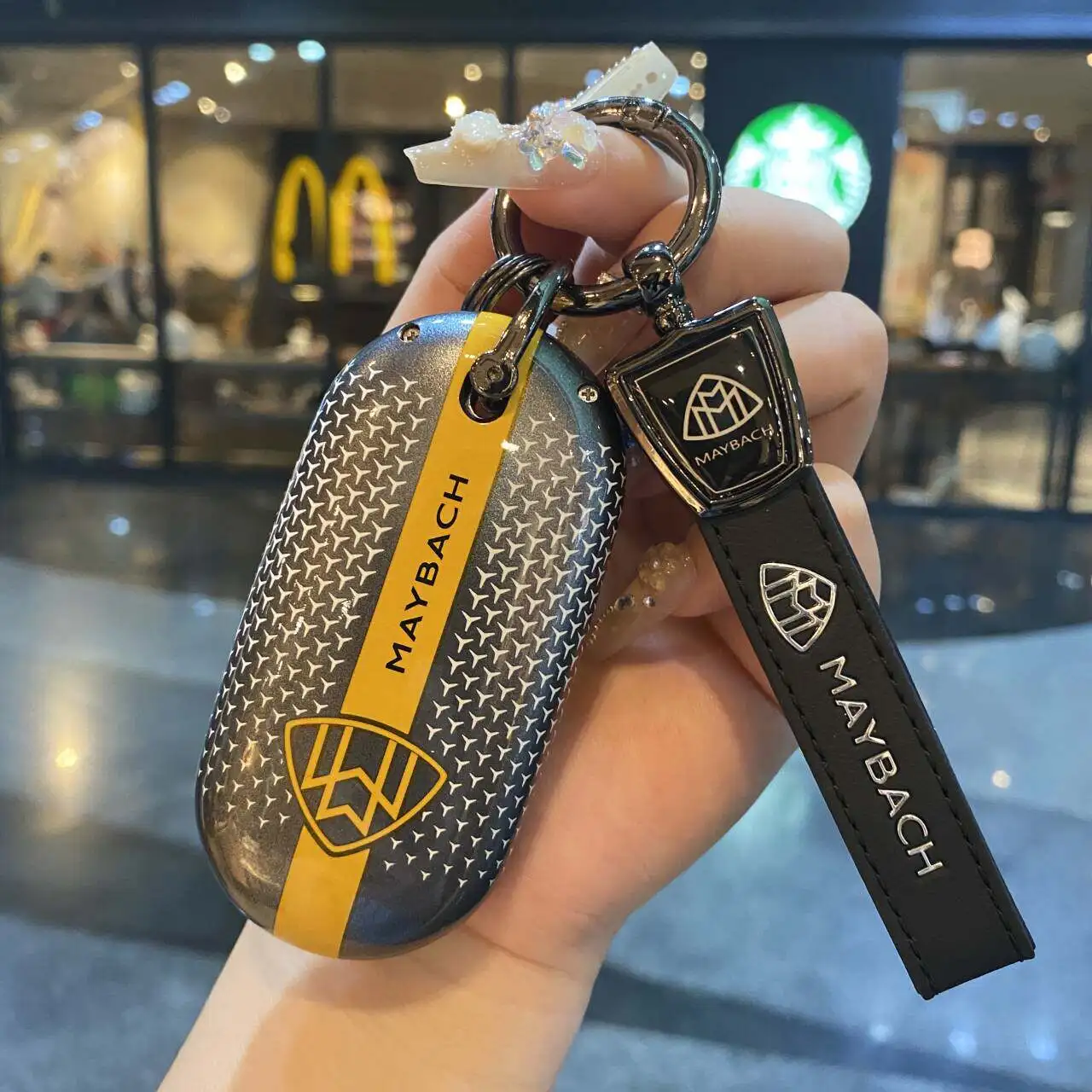 ABS Suitable for Mercedes Benz S-Class Keycase S400L Maybach S480 Keychain 450L Full Package Track Keycase