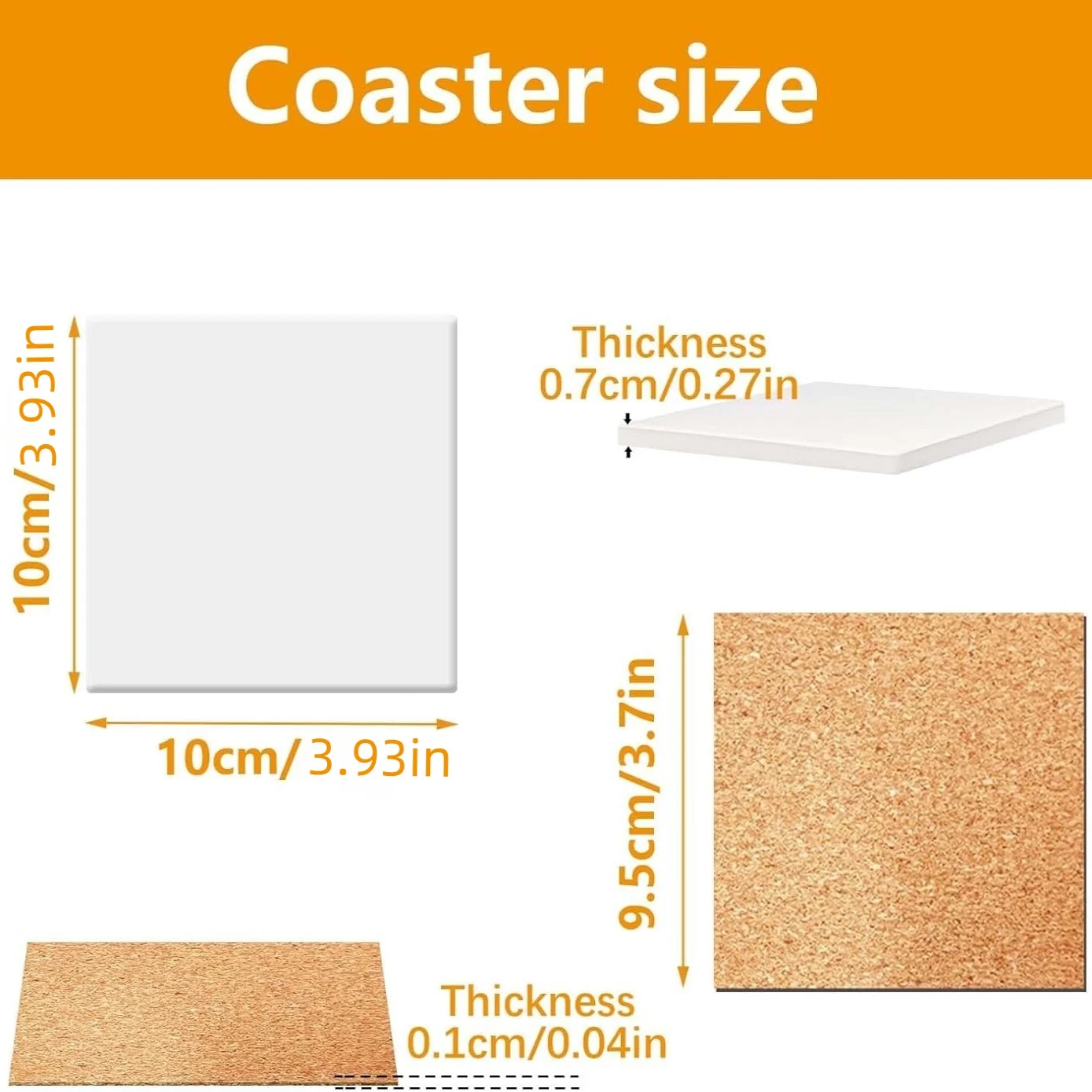 16/24Pcs Unglazed Blank Ceramic Absorbent Coasters Suitable for DIY Patterns, Perfect Gift for Friends and Classmates