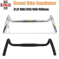 Manillar de bicicleta de grava UNO Racing 31,8x4 0/420/440/460mm barra de caída exterior mango de bicicleta barra acampanada de bicicleta de carretera ultraligera