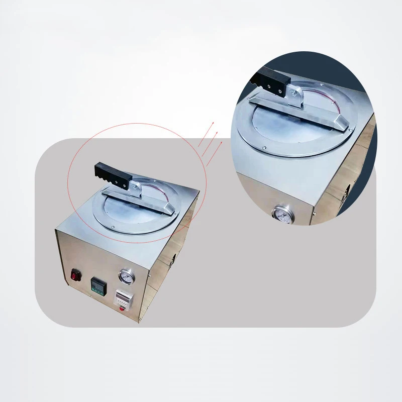 Dental Lab High Pressure Backflush Pot Debubbling Chamber for Acrylic Resin and Silicone Molds