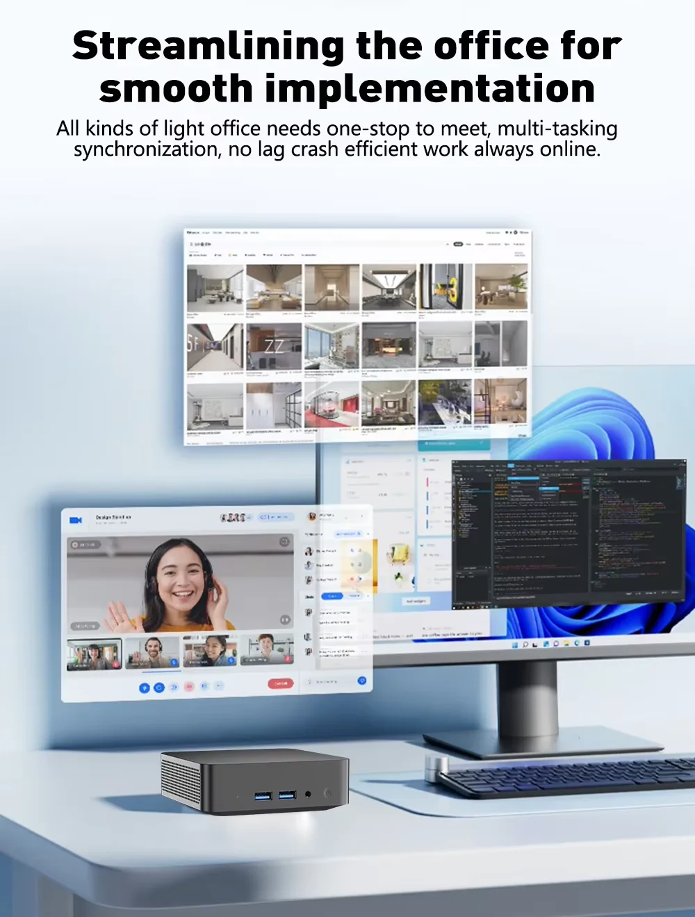 Portable Mini PC  Core i9 8950HK Gaming Mini PC Windows 11 Pro 16GB DDR4 1TB 2TB M.2 SSD WiFi 6 BT5.2 Desktop Computer PC