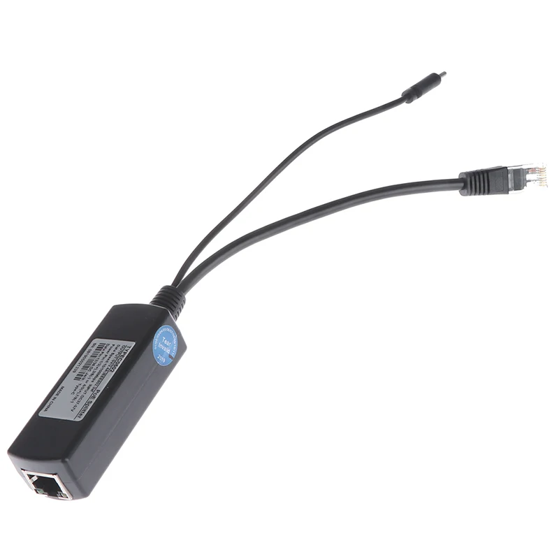 Hot sale TYPE-c poe splitter usb 48v to 5v power over ethernet 802.3af for raspberry