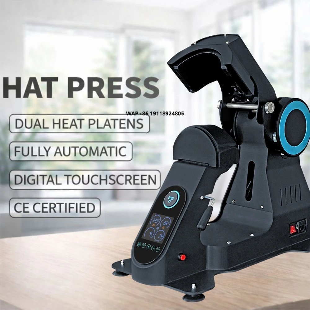 

Full Automatic Hat Press Machine Industrial Cap Printing Heat Transfer Equipment