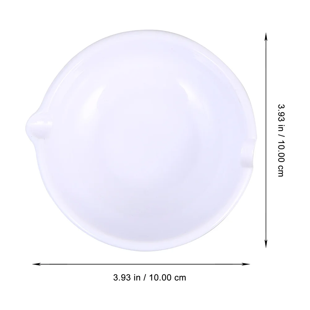 

Calligraphy Ink Plate Pen Rest Simulation Porcelain Dish Tray White Plastic Small