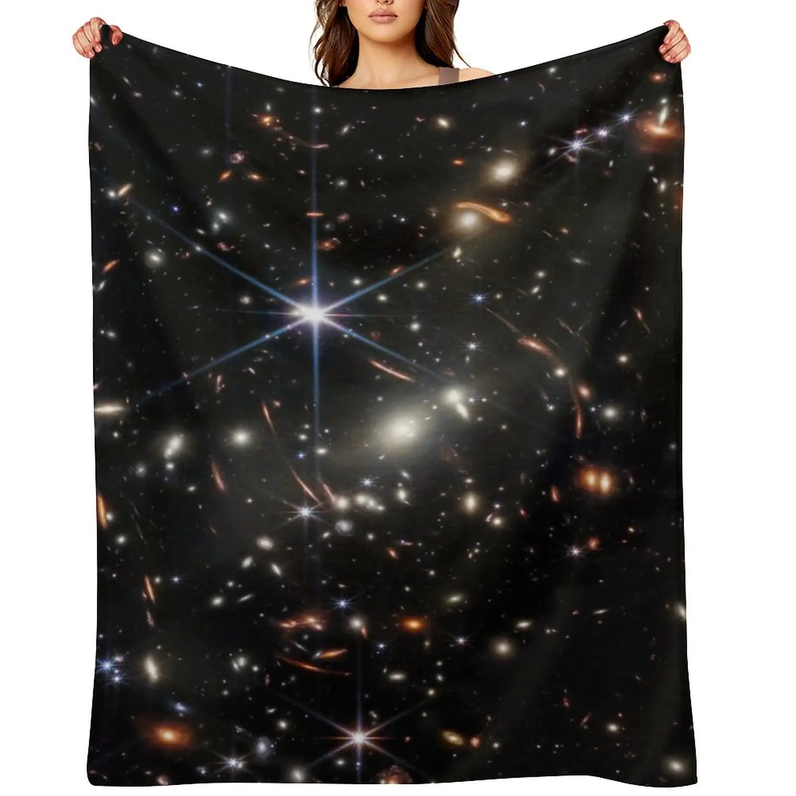 

James Webb's First Deep Field (James Webb/JWST) — space poster Throw Blanket warm winter Decorative Sofa Soft Shaggy Blankets