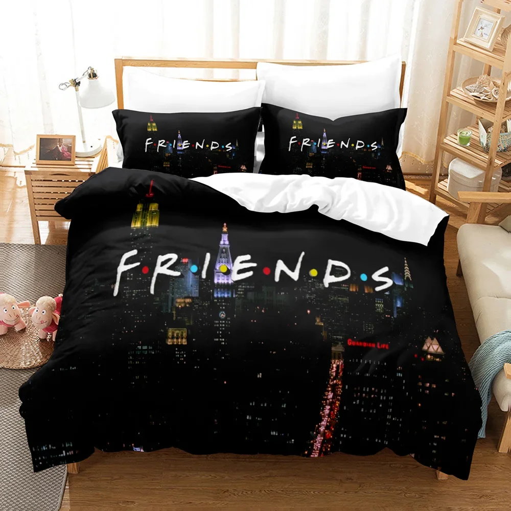 New 3D Friends Sets Duvet Cover Set With Pillowcase Twin Full Queen King Bedclothes Bed Linen Bedding Sets