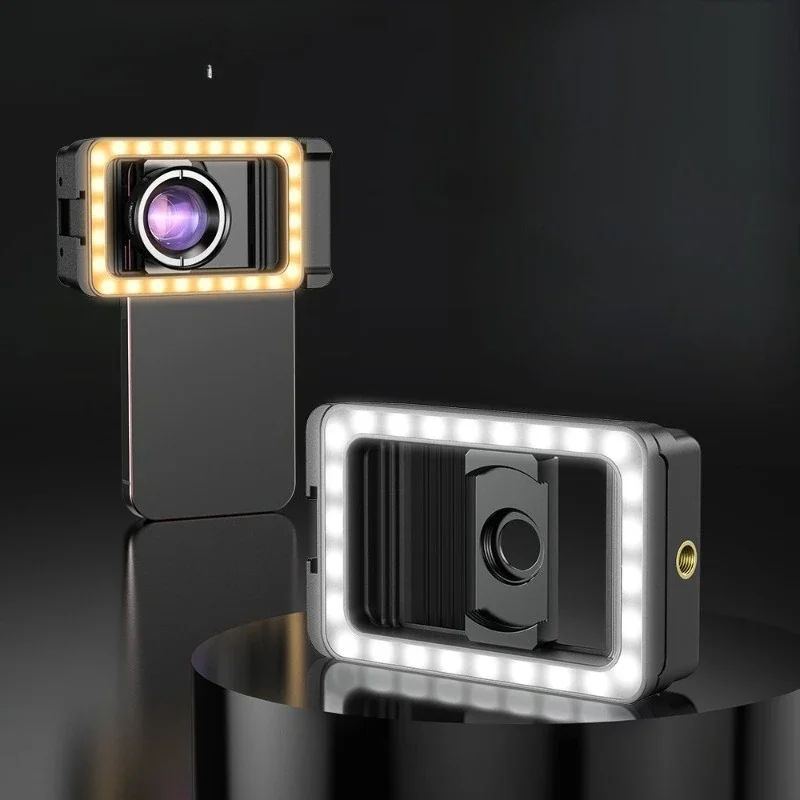 three-color fill light macro lens 17mm mobile phone clip hole