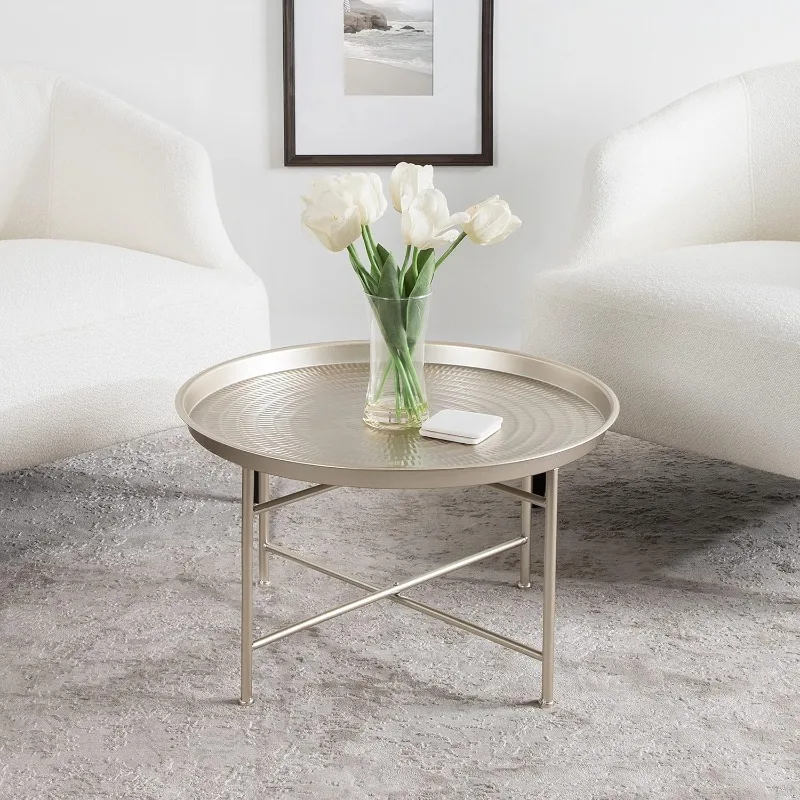 Modern Coffee Table,Unique Coffee Table with Sophisticated Design 25.5x25.5x15.5