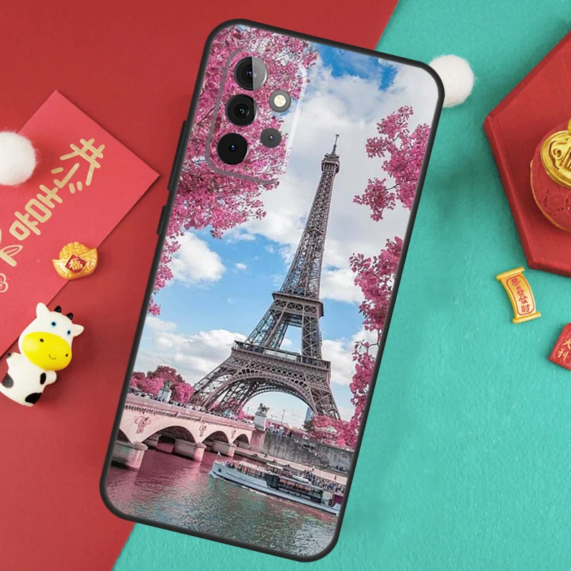 France Paris Eiffel Tower Case For Samsung Galaxy A55 A35 A25 A15 A14 A34 A54 A53 A33 A23 A13 A12 A52 A51 A32 Cover