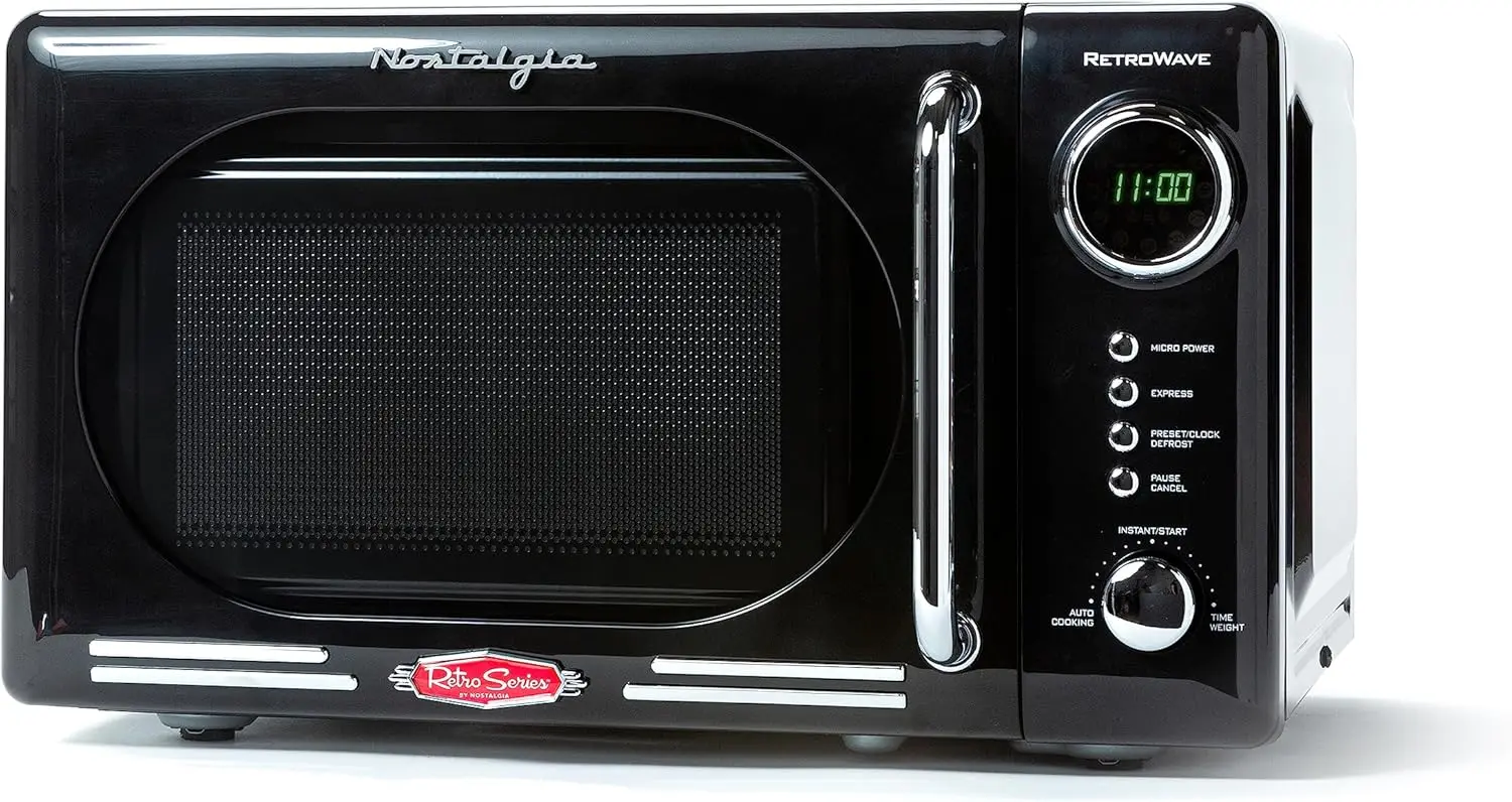 

Countertop Microwave Oven 0.7 Cu. Ft. - 700-Watts with LED Digital Display Child Lock - Easy Clean Interior - Black