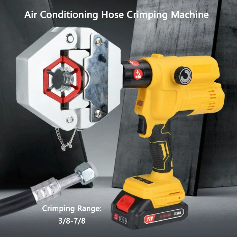 

Electric Portable Car Air Conditioning Pipe Crimping Machine 3/8-7/8 Air conditioning tube Crimping Pliers Hose Crimping Tools