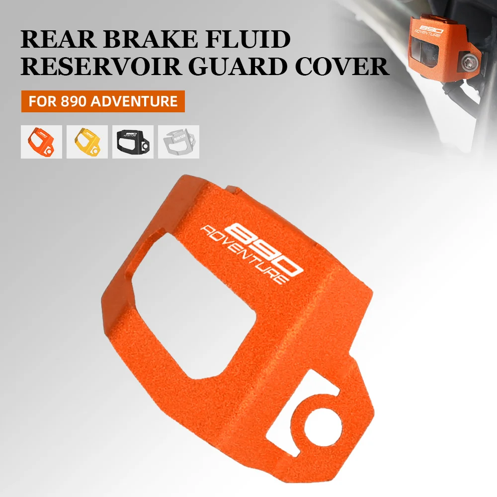 

Rear Brake Fluid Reservoir Guard Cover Protector Aluminum Accessories FOR 890 Adventure 890 AdventureR 890 Adv 2021 2022